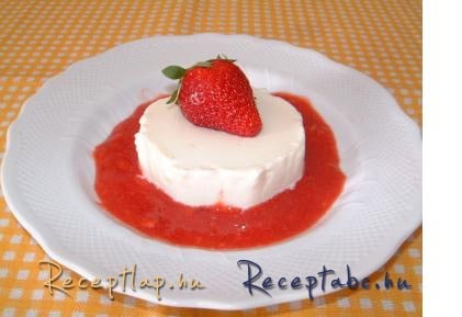 Panna cotta epres öntettel