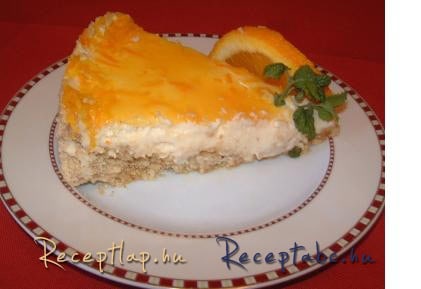 Narancsos sajttorta ( mascarpone )