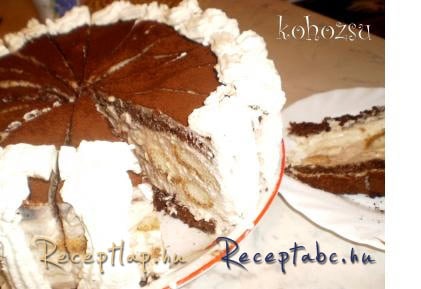 Hamis tiramisu torta