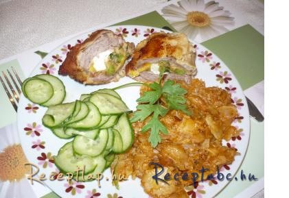 Töltött batyu tojással és mexikói keverékkel