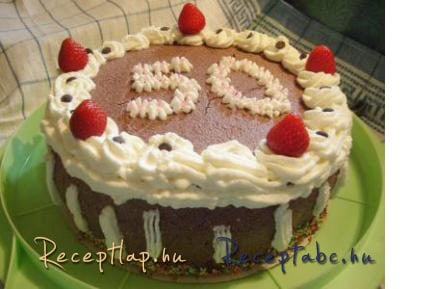 Csokoládé-, eperkrémes torta – tejmentes