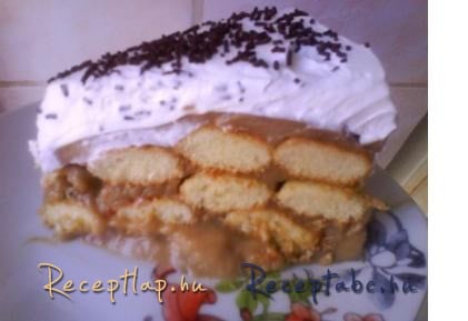 Kávés babapiskótás süti