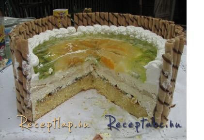 Gyümölcsös túrótorta