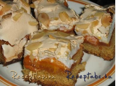 sárgabarackos habos pite