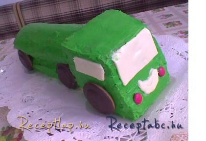 Tartályautó torta