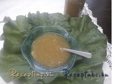 Rebarbarás sárga cukkini lekvár citrommal