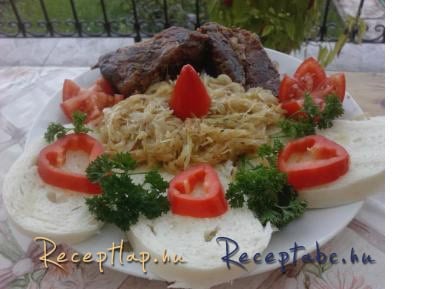 Pecsenye knédli káposzta