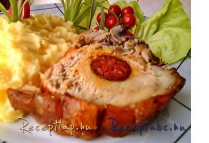 Kolbásszal töltött malackaraj