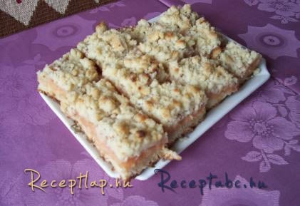 Morzsókás birsalmás pite