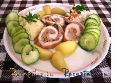 Májas pulykatekercs