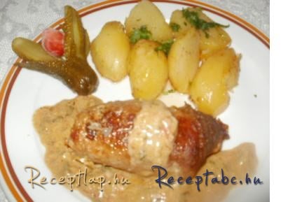 Tavaszi göngyölthús,velesült burgonyával