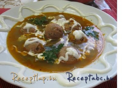 Hamis májgombócleves !