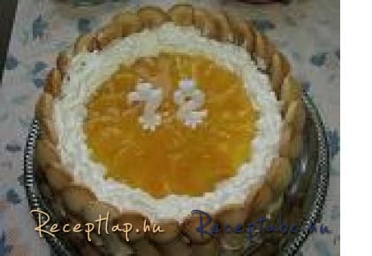 Narancsos Babapiskótás Torta