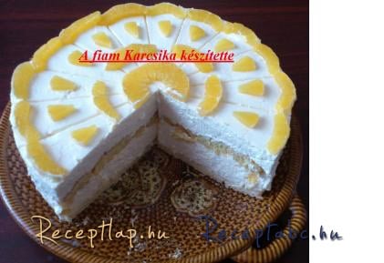 Turótorta ( 18 éves fiam készítette)!