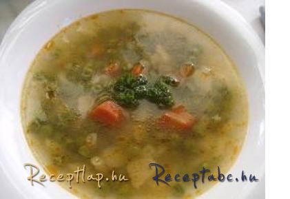Zöldborsó leves