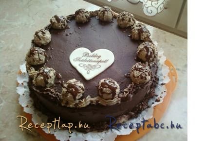 Gesztenyés-trüffelkrémes torta