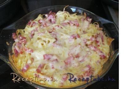 Rakott spagetti császárszalonnával!