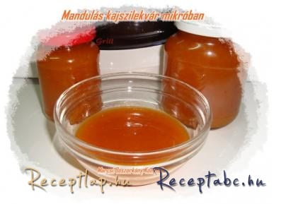 Mandulás kajszilekvár mikróban