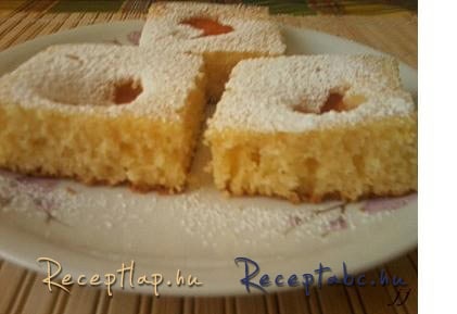 Barackos pite grízes tésztával