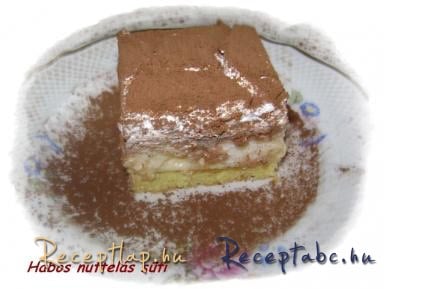 Habos nuttelás szelet
