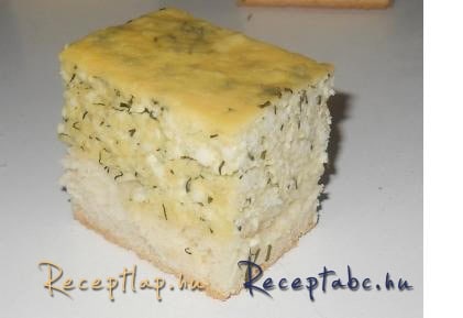 Kaprós túrós lepényke