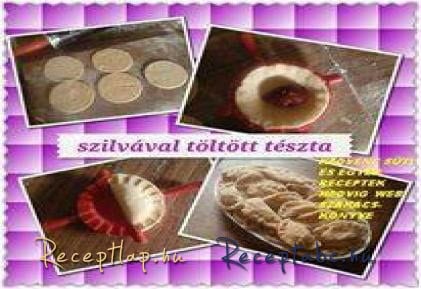 szilvával töltött tészta