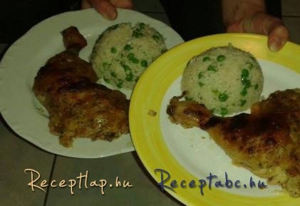töltött csirkecomb rizi-bizivel