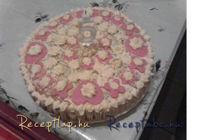 diókrémes tortám