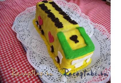 Autós torta