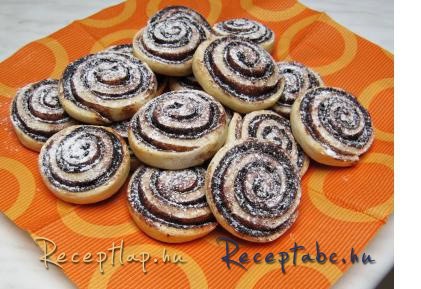 Mini kakaós csigák(Egyszerű és gyors)