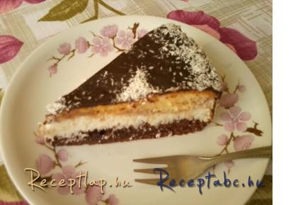 Kókuszos süti torta formában