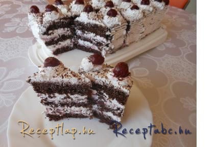 Fekete erdő szelet
