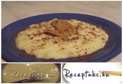 Tejberizs pudinggal