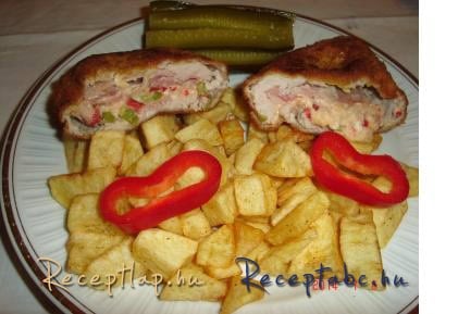 Macisajtos töltött karajszelet