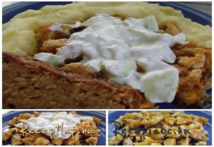 Zöldséges csirkemell gyros