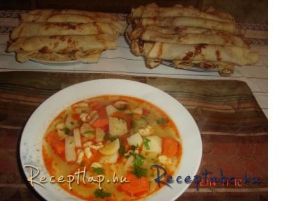 Magyaros burgonyaleves