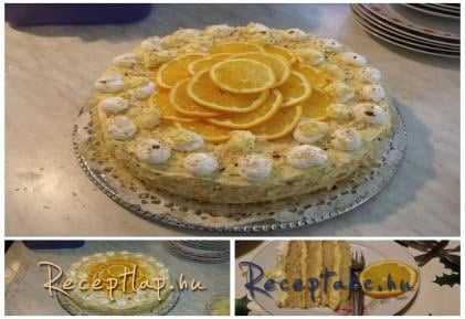 Narancsos Marmelád torta