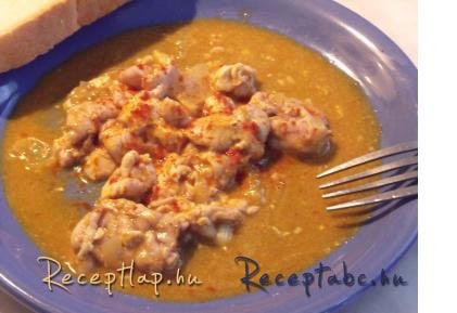 Hagymás sertésvelő