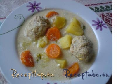 Nyírségi húsgombócleves