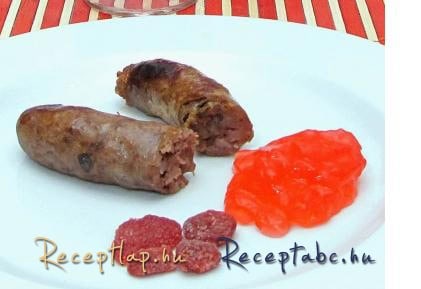 Eperboros desszertkolbász.