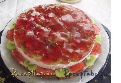 Zabkorpás joghurtos gyümölcs torta 0