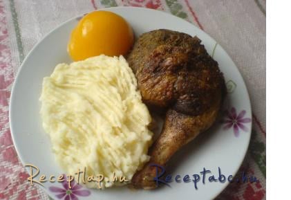 Egyszerű töltött csirkecomb