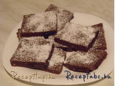 Csokis túrós kocka (saját recept )