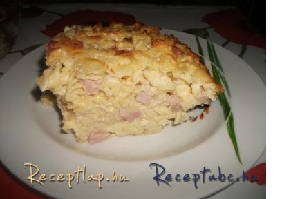 Prágai sonkás,rakott tészta