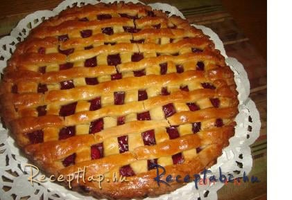 Szénhidrát csökkentet meggyes pite