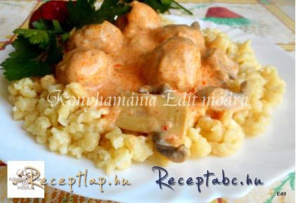 Bakonyi betyár gombóc galuskával